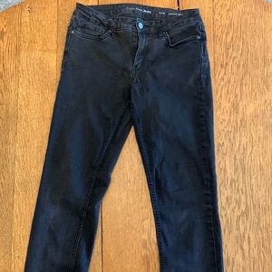 Calvin Klein black, skinny jeans, size 6x30